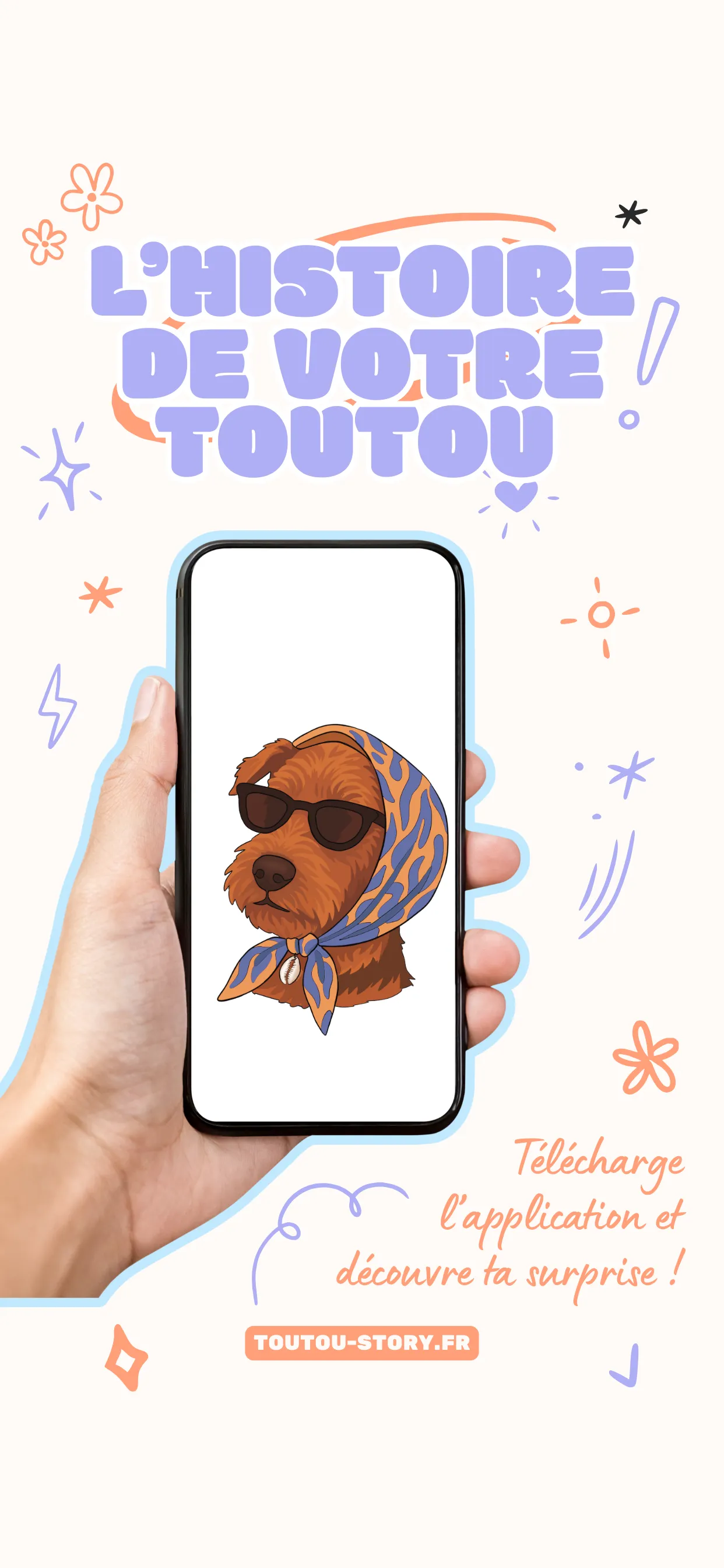 Interface de l'application ToutouStory